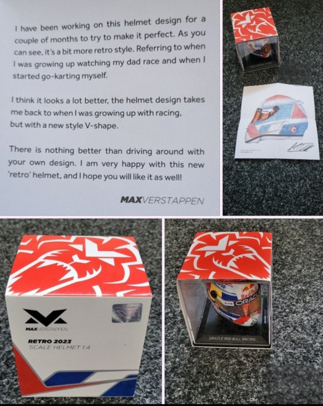 MAX VERSTAPPEN 1.4 HELM  RETRO  2023, Ophalen of Verzenden, Formule 1