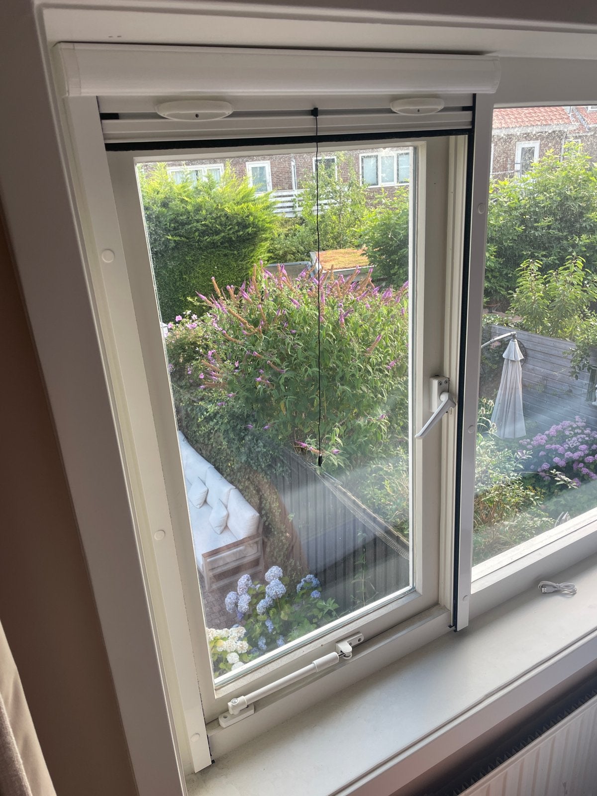 Twee zo goed als nieuwe rolhorren, Huis en Inrichting, Ophalen, Overige materialen, Wit, Zo goed als nieuw