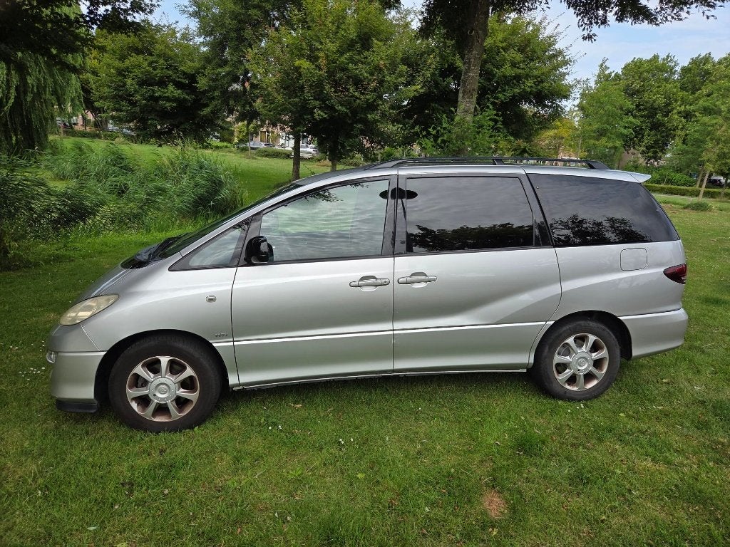 Toyota Previa 2.4 Vvt-i Terra (7) AUT 2005 Grijs, Auto's, Toyota, Stof, 1610 kg, 2000 kg, 2500 kg