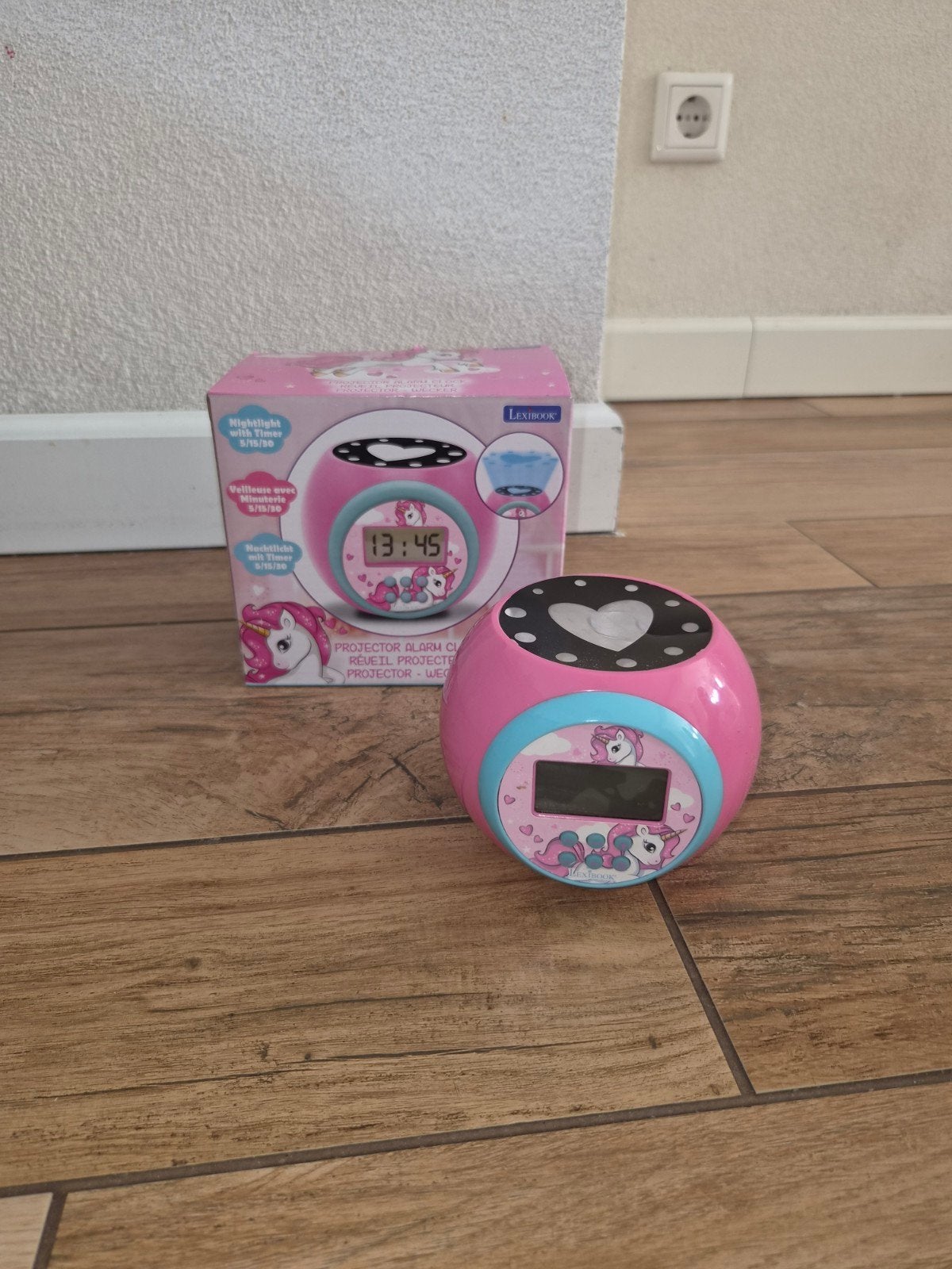 Lexibook Eenhoorn Projector Wekker met Timer, Kinderen en Baby's, Ophalen of Verzenden, Zo goed als nieuw