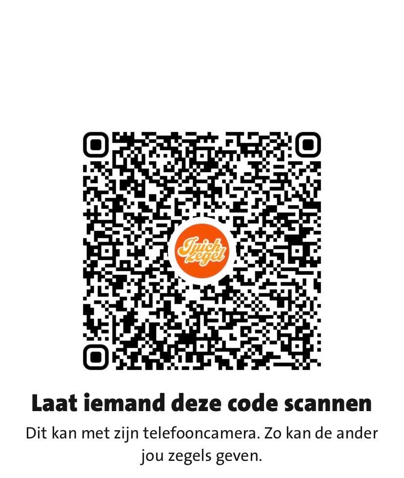 Juich Zegels QR Code, Ophalen of Verzenden, Winkel, Super of Benzinepomp, Zegels, Bonnen of Punten