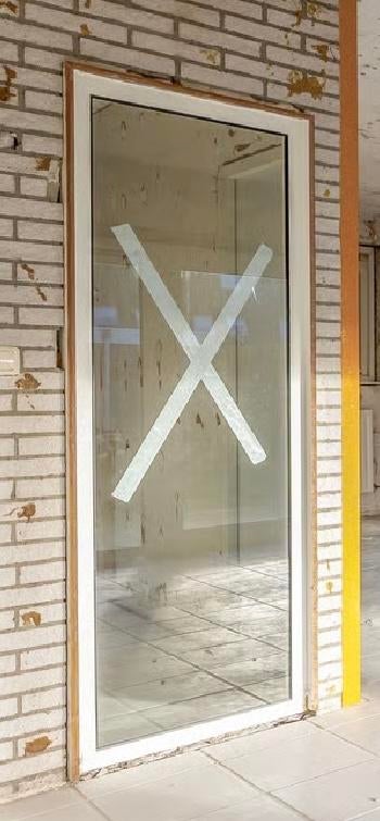 Groot raam met dubbelglas, Ophalen, Gebruikt, Minder dan 75 cm, Raamkozijn