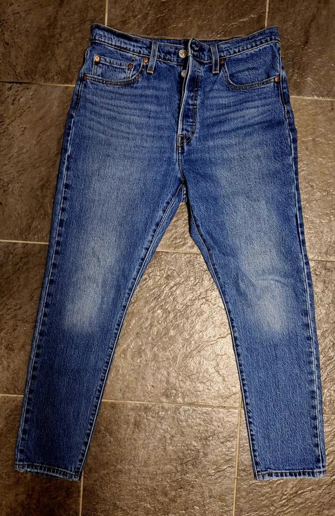 Levis 501 skinny dames jeans, Blauw, Overige jeansmaten, Ophalen of Verzenden, Zo goed als nieuw