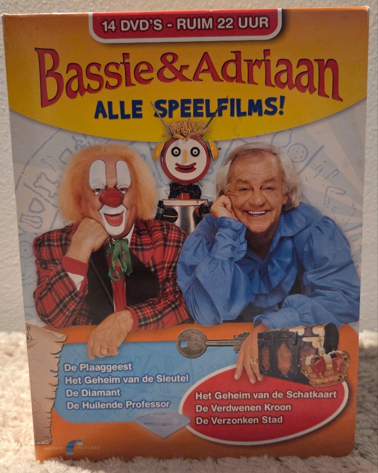 DVD box Bassie & Adriaan: Alle Speelfilms!, Verzamelbox, Verzenden, Alle leeftijden, Nederlands
