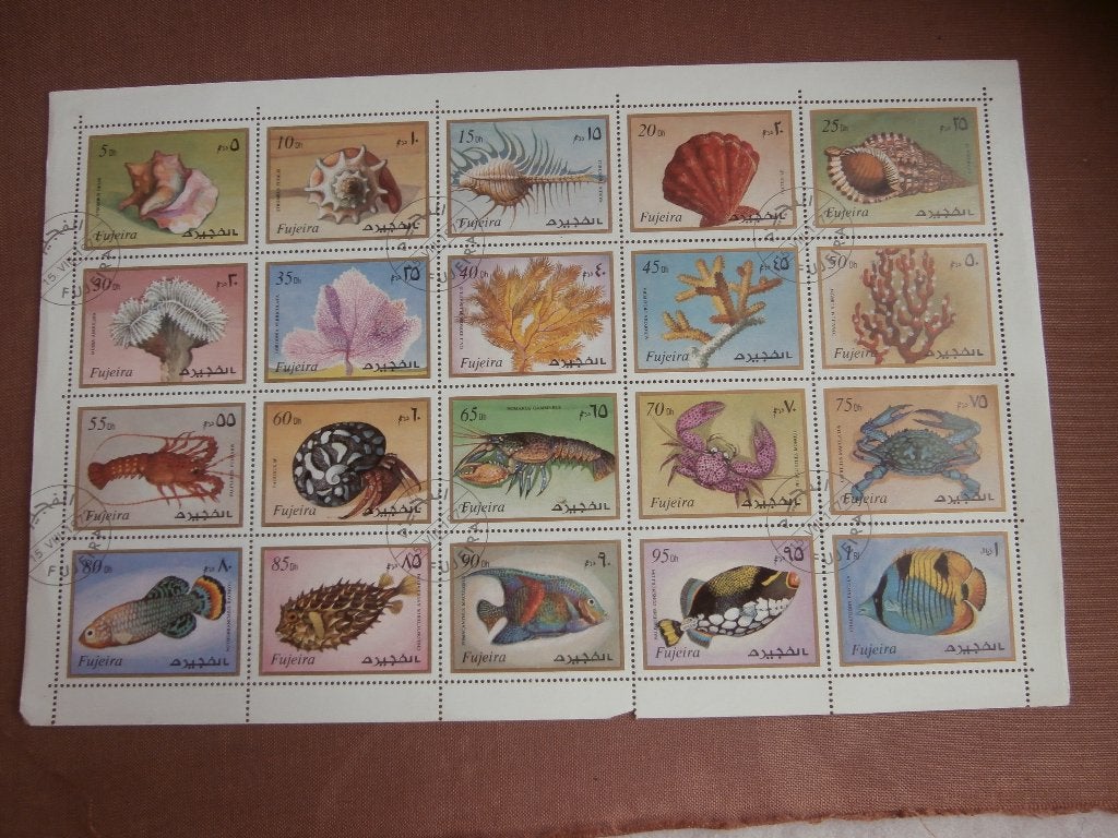 FUREIRA COMPLEET VEL (20) ZEELEVEN, Verzenden, Gestempeld, Dier of Natuur