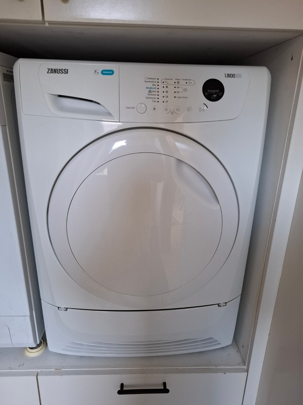 Zanussi Lindo 300 Wasdroger - 7kg, Ophalen, 6 tot 8 kg, Luchtafvoer, Zo goed als nieuw