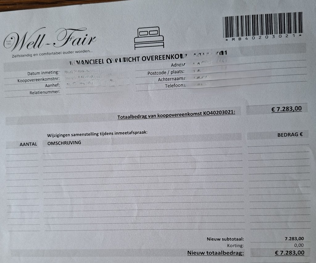 Well-fair bed, Huis en Inrichting, Slaapkamer | Bedden, Ophalen, Strak, Beige, Nieuw
