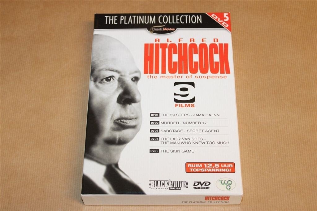 Alfred Hitchcock — Platinum Collection — 5 DVD Box, Ophalen of Verzenden, Gelezen