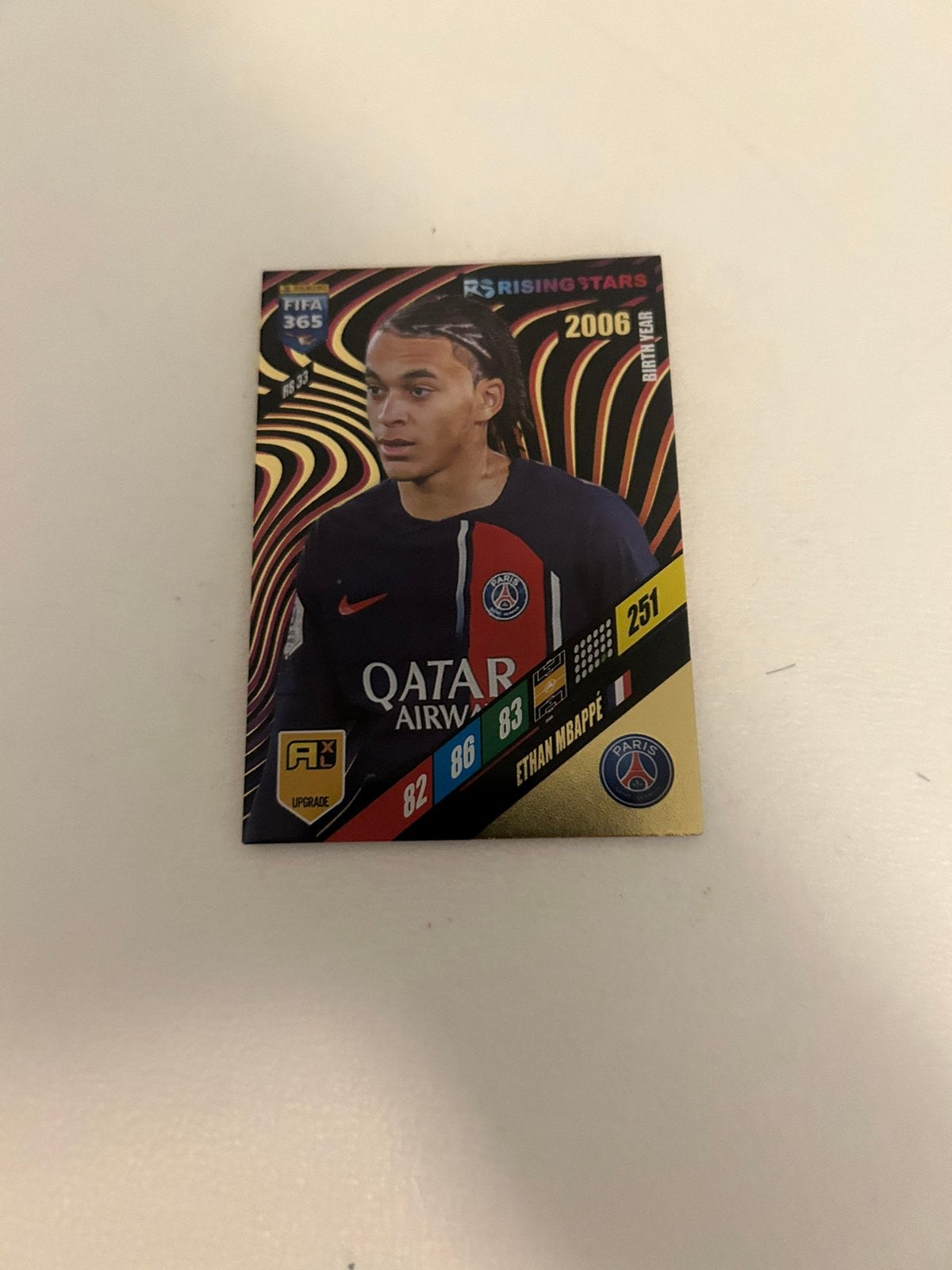 Panini Fifa 365 2024 RS 33 Ethan Mbappe, Ophalen of Verzenden, Zo goed als nieuw, Plaatje