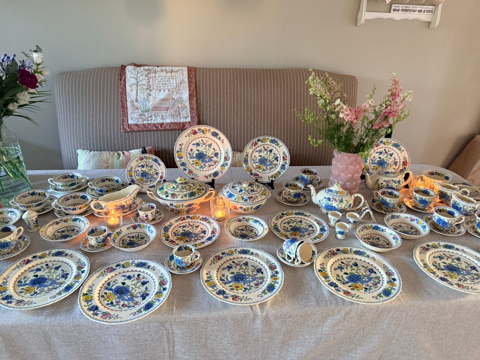 Mason’s Regency 86 dl compl antiek servies 1910, Antiek en Kunst, Ophalen
