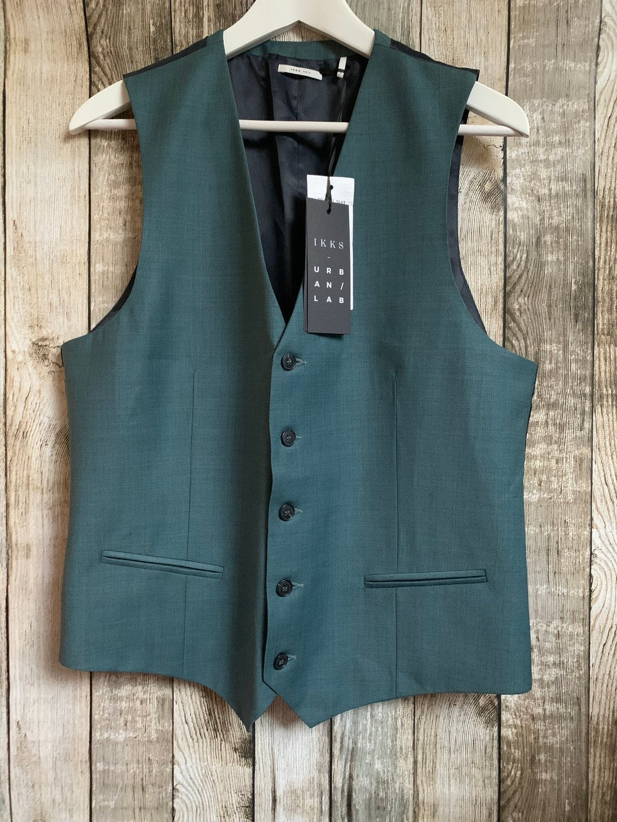 IKKS Super gaaf blauw/Groen nieuw gilet (Maat L), Maat 52/54 (L), Nieuw, Ikks, Verzenden