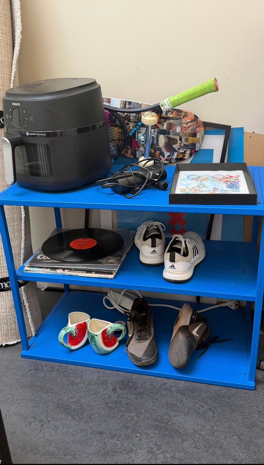 Ikea blue cabinet/ shelving, Ophalen, Zo goed als nieuw
