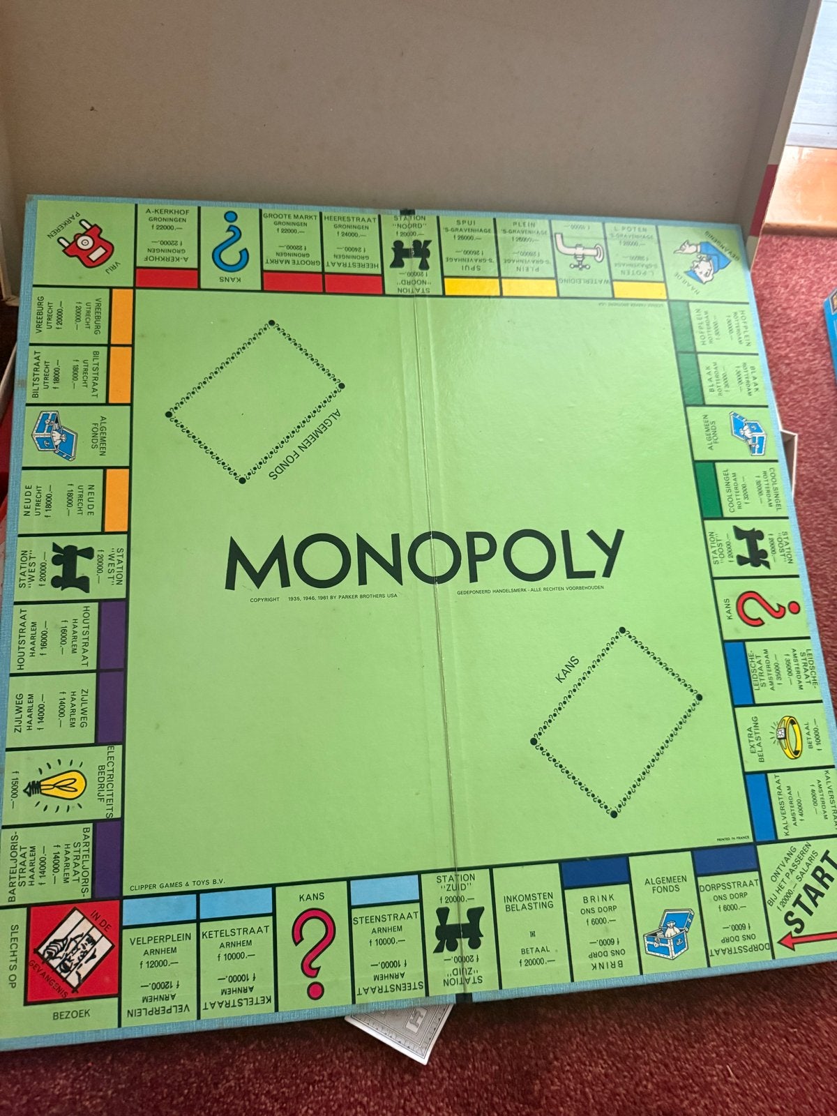 Monopoly bordspel - Parker Brothers USA licentie, Drie of vier spelers, Ophalen, Gebruikt