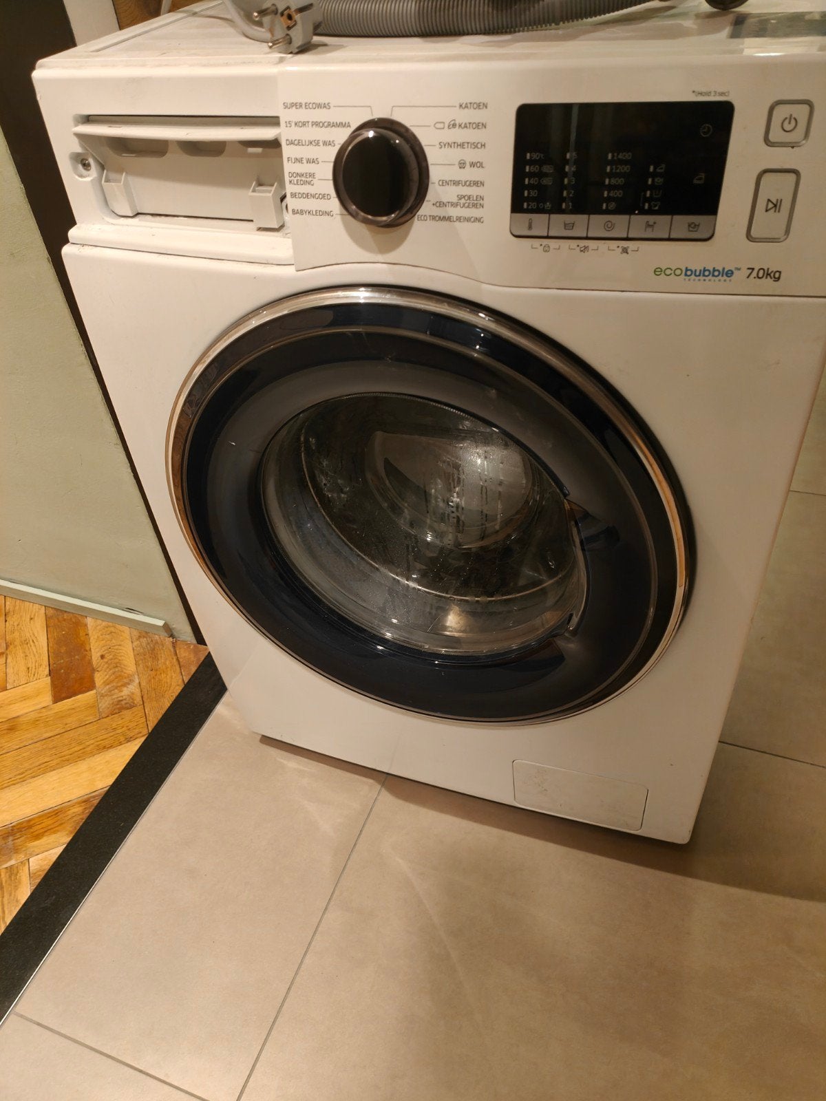 Samsung EcoBubble Wasmachine - 7.0kg (met storing), 6 tot 8 kg, Ophalen, Gebruikt, Voorlader