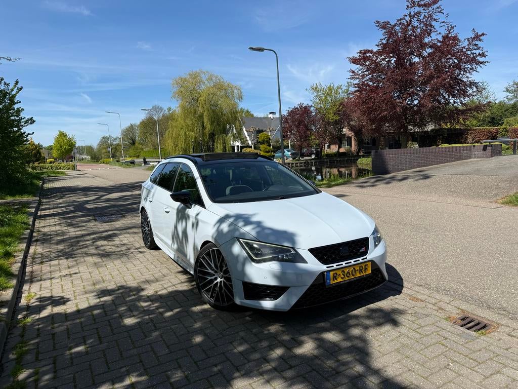 Seat Leon 2.0 TSI 290PK Dsg-6 2016 Wit, Auto's, 15 km/l, Zwart, 4 cilinders, 1984 cc