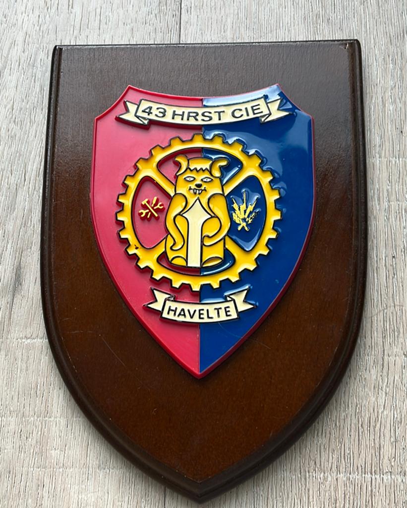 KL schildje 43 herstel compangie., Verzenden, Landmacht, Nederland, Embleem of Badge