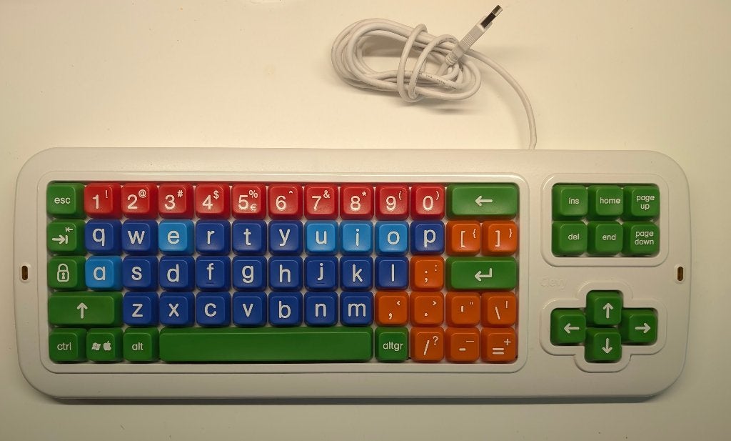 Clevy Toetsenbord - Kleurrijk en Gebruiksvriendelijk, Ophalen of Verzenden, Zo goed als nieuw, Clevy, Qwerty
