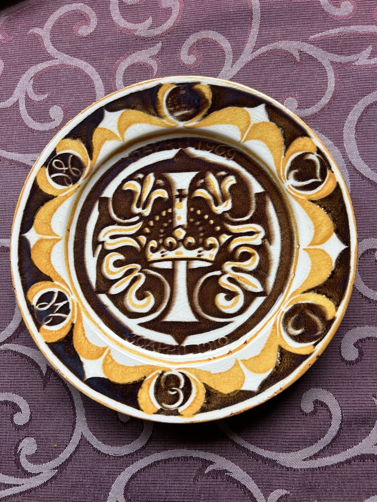 Bord tgv de eerste verjaardag prinses Juliana, Ophalen of Verzenden, Servies