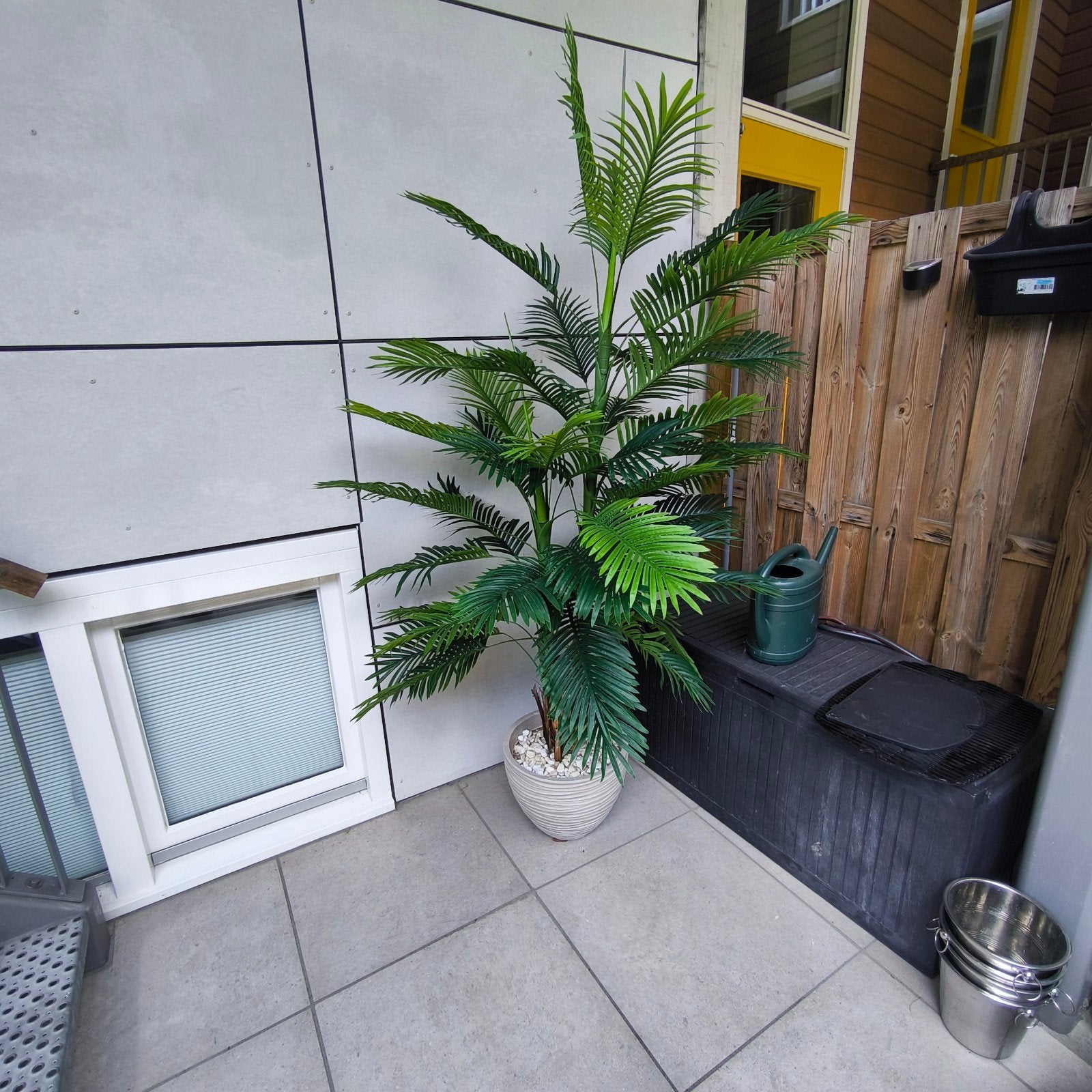 Kunstplant met pot, Tuin en Terras, Planten | Bomen, Ophalen of Verzenden, Volle zon, Overige soorten, 100 tot 250 cm