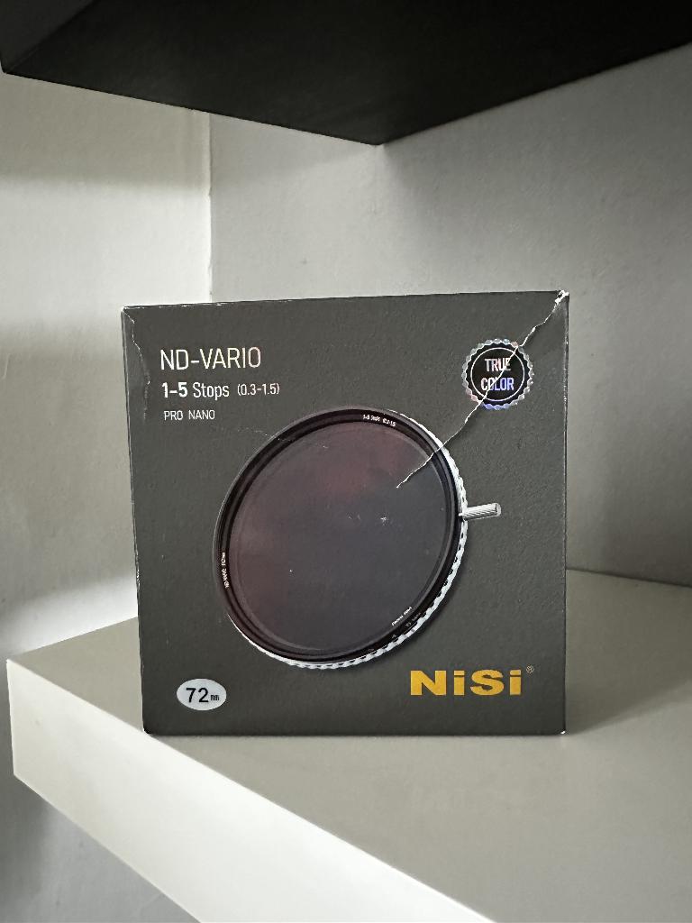 NiSi True Color ND-Vario 1-5 stops 72mm filter, Ophalen of Verzenden, Zo goed als nieuw, 70 tot 80 mm, Overige typen