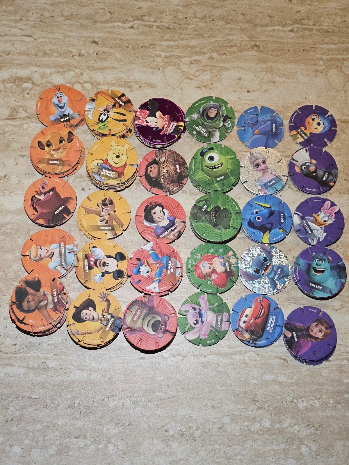 Disney Pixar Diskeyz Albert Heijn - Grote collectie, Verzamelen, Albert Heijn, Ophalen of Verzenden