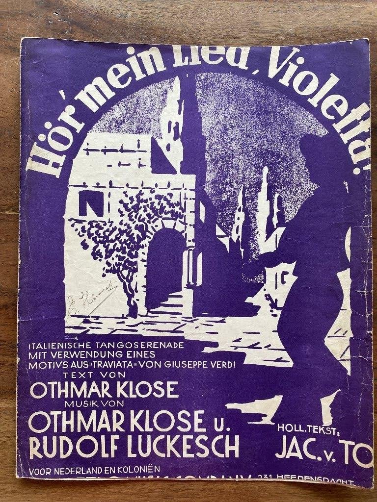Hör mein Lied, Violetta! Othmar Klose, Ophalen of Verzenden, Gebruikt, Artiest of Componist, Populair