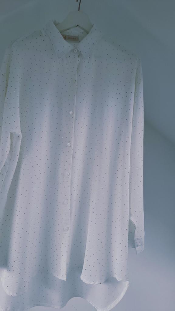 Mooie witte Blouse, Wit, Maat 42/44 (L), Ophalen of Verzenden, Zo goed als nieuw