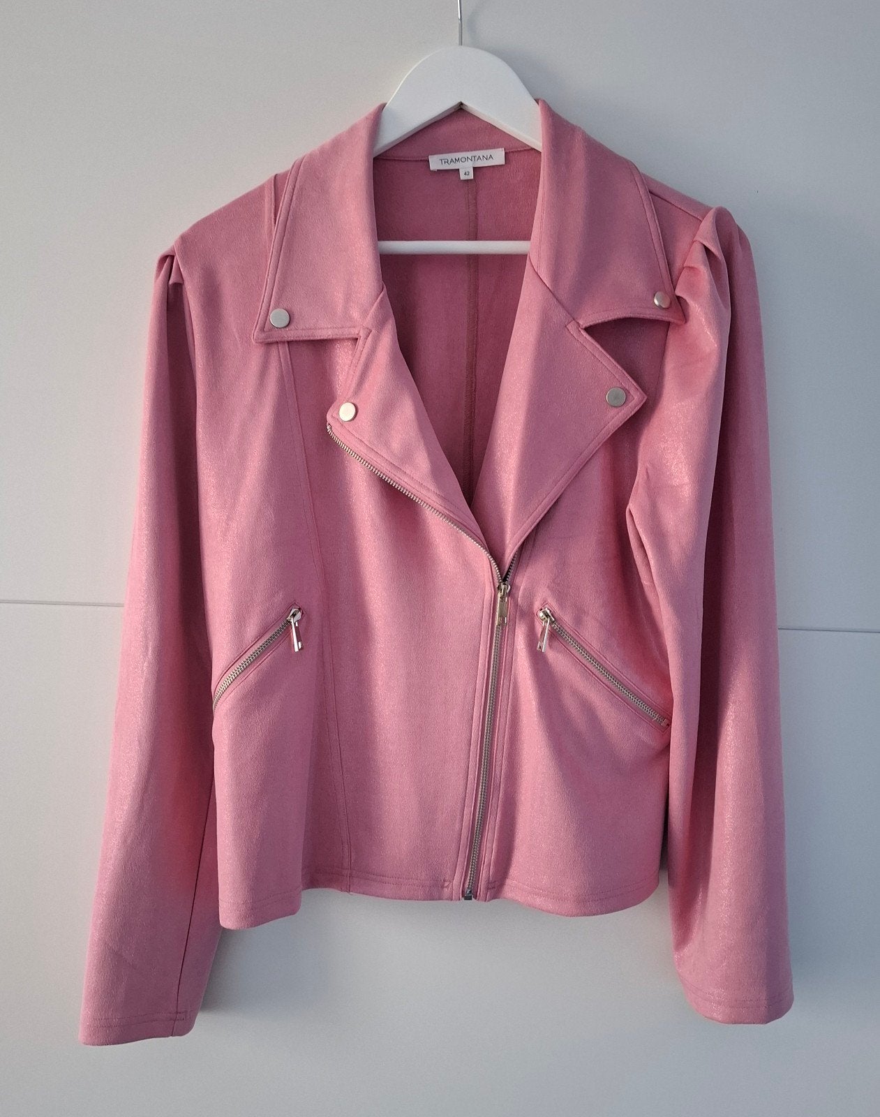 Superleuk roze suèdine jasje Tramontana maat xl/42, Tramontana, Maat 42/44 (L), Nieuw, Ophalen of Verzenden