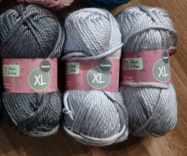 Alison & Mae Essentials XL Garen - Grijs, Ophalen of Verzenden