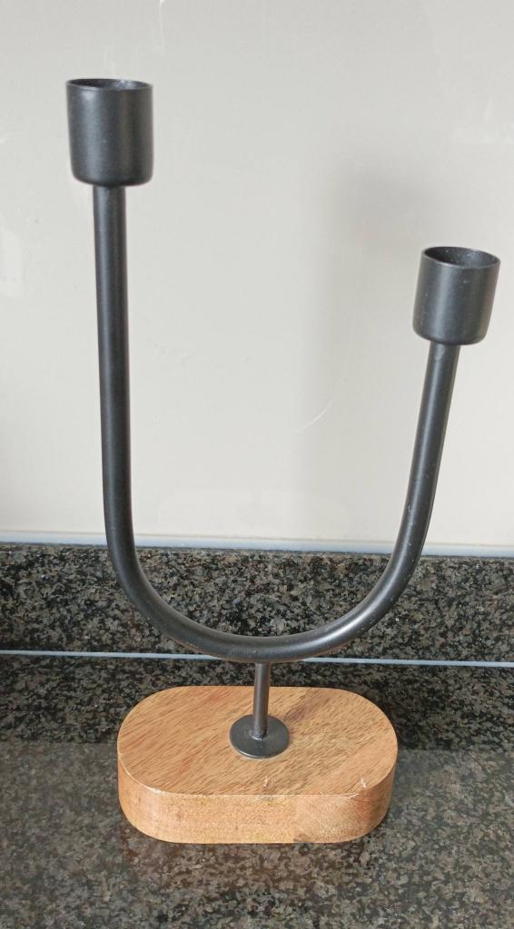 kandelaar, Overige materialen, Gebruikt, 25 tot 50 cm, Ophalen of Verzenden