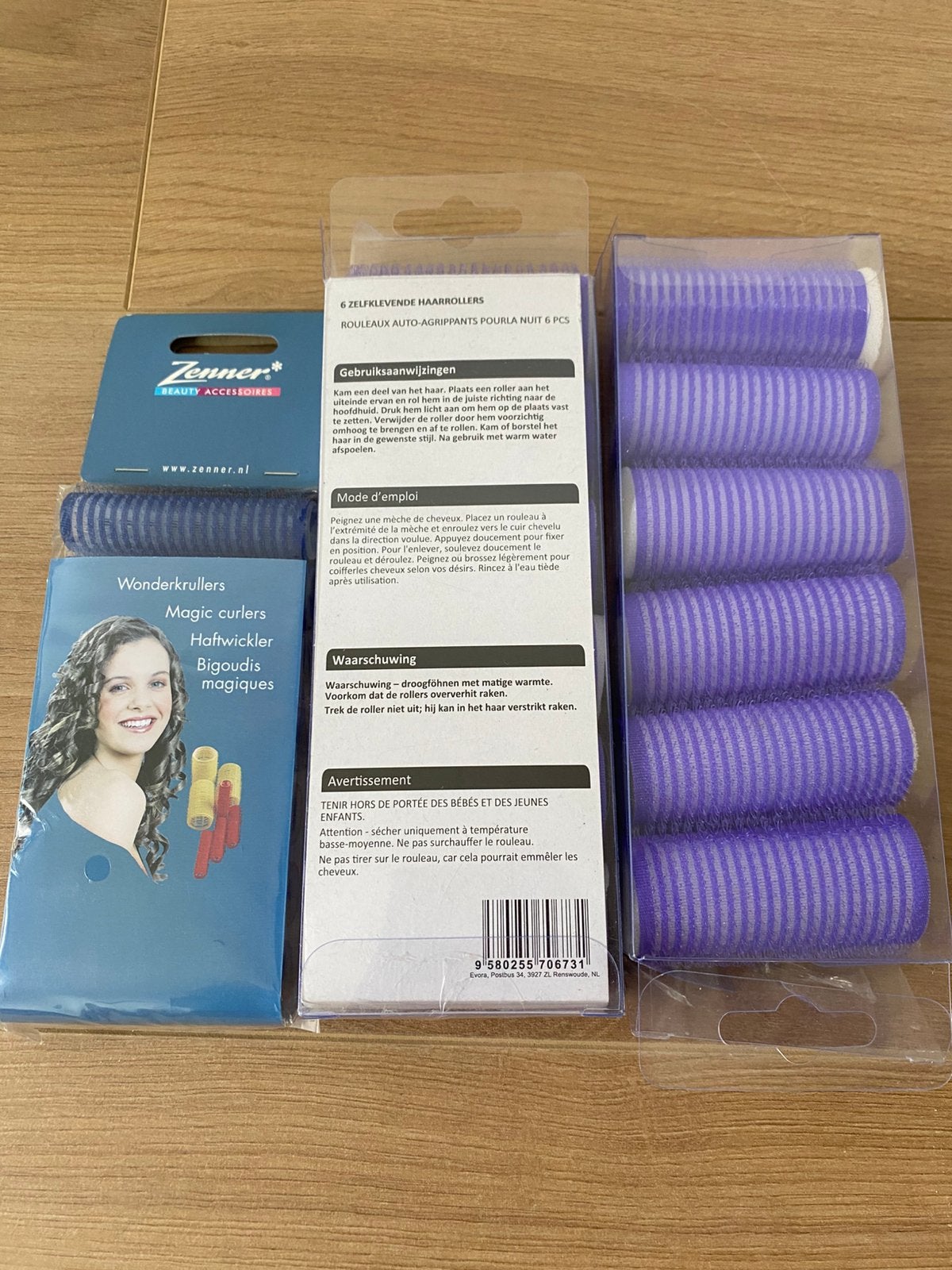 Nieuw Zenner zelfklevende haarrollers haar rollers krullers, Ophalen of Verzenden, Nieuw
