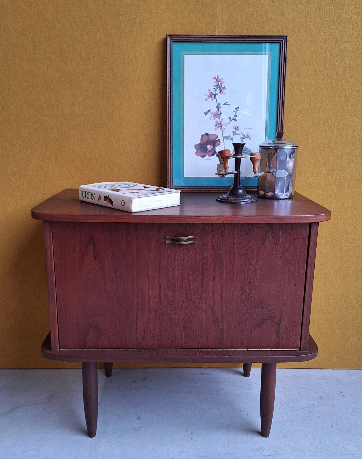 vintage tv kastje, audio wandmeubel, kast met klep, Gebruikt, Vintage, Minder dan 100 cm, 25 tot 50 cm