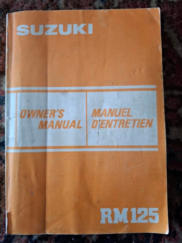 Owners Manual Suzuki RM 125 cc (1981-1983), Ophalen of Verzenden