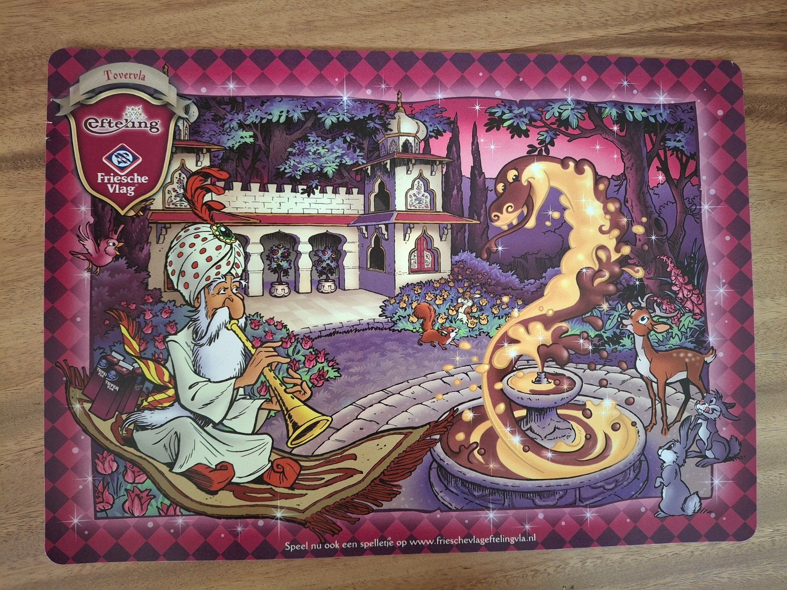 Efteling sprookjes placemat Fakir 1000 en 1 nacht, Verzamelen, Efteling, Ophalen of Verzenden, Nieuw, Gebruiksvoorwerp