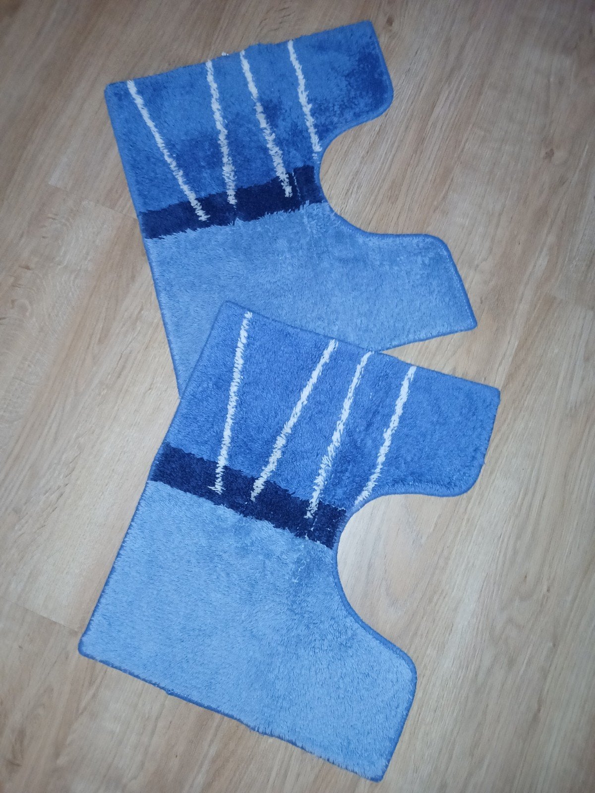 2 toiletmatten van sealskin. Perfect merk voor badtextiel., Ophalen of Verzenden, Zo goed als nieuw, Blauw, Sealskin