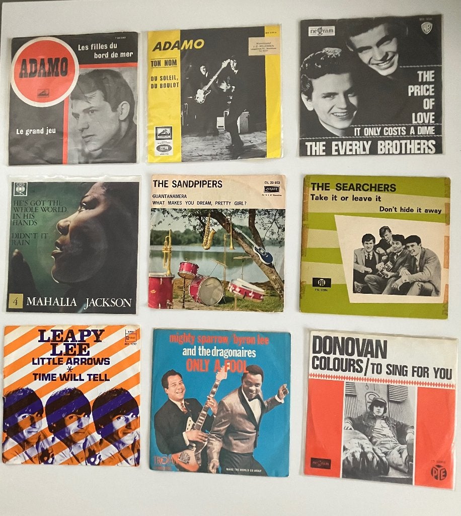 Singels vynil donovan searchers everly brothers adamo leapy, Cd's en Dvd's, Ophalen of Verzenden, Gebruikt