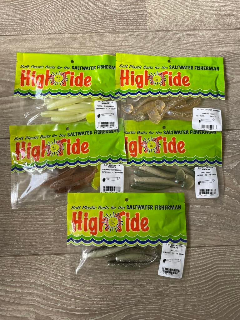 High tide 3,5” saltwater minnow , shads, Ophalen of Verzenden, Zo goed als nieuw, Overige typen