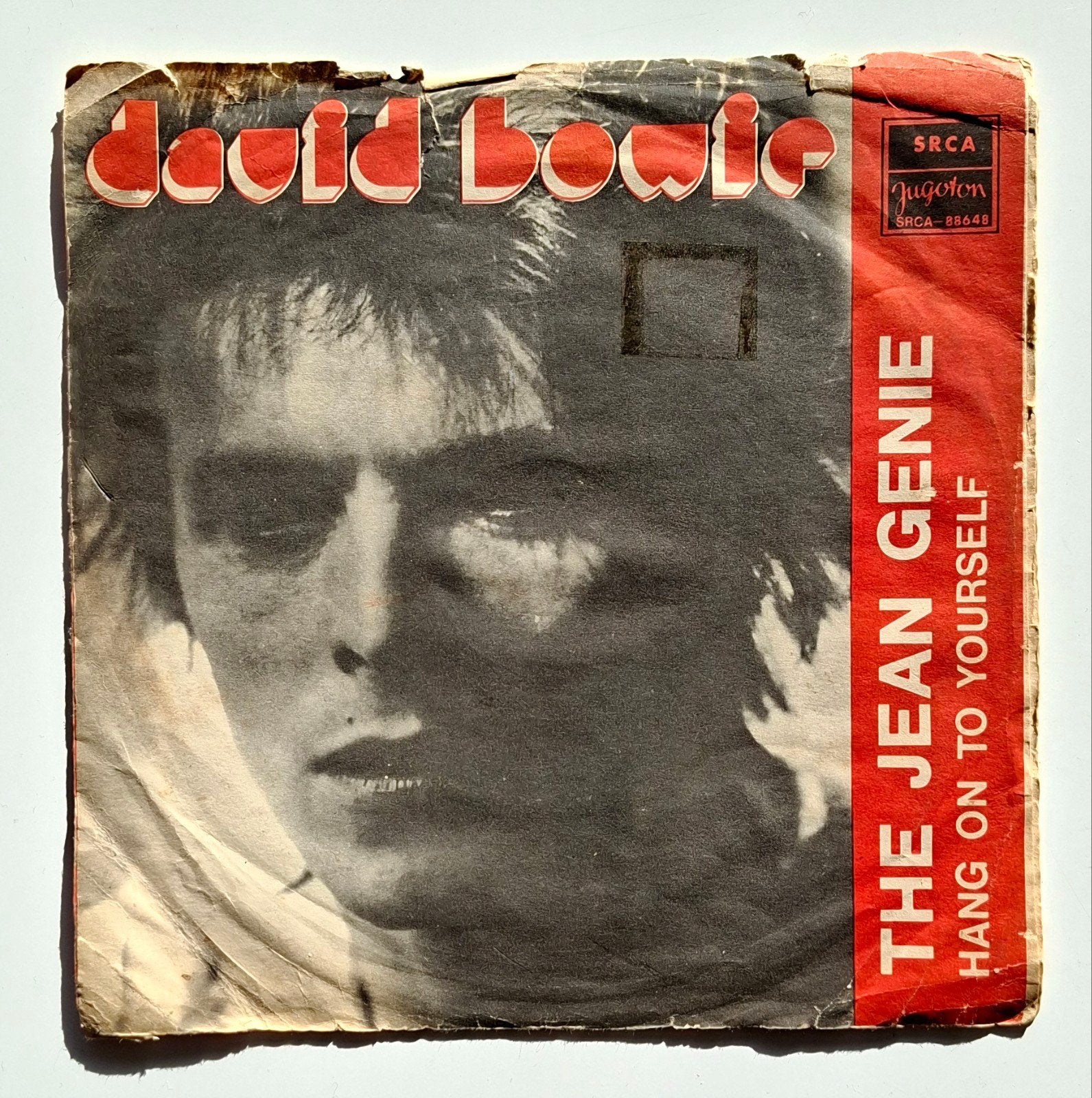 David Bowie – The Jean Genie / Hang On to Yourself - Jugoton, Ophalen of Verzenden, Gebruikt, Pop