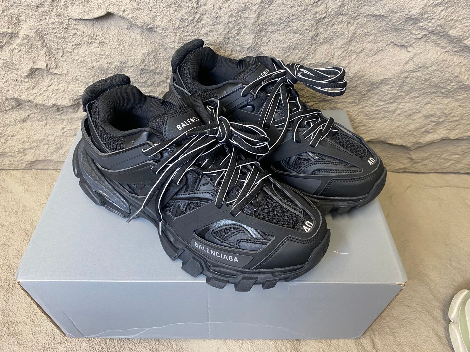 Balenciaga Track - Zwart - Reflecterend - Maat 39-46, Ophalen of Verzenden, Zwart, Sneakers of Gympen