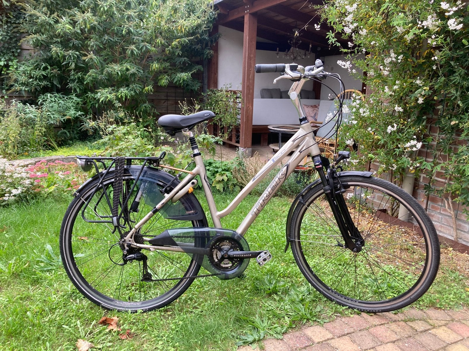 Trek T500 navigator sportieve trekking/tour damesfiets, 28 inch, Gebruikt, Velgrem, Ophalen