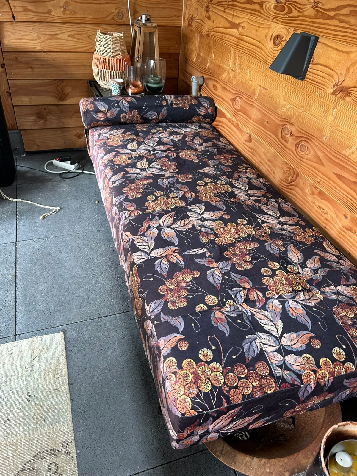 Leuke lounge sofa met kussentje, Tuin en Terras, Ophalen, Zo goed als nieuw