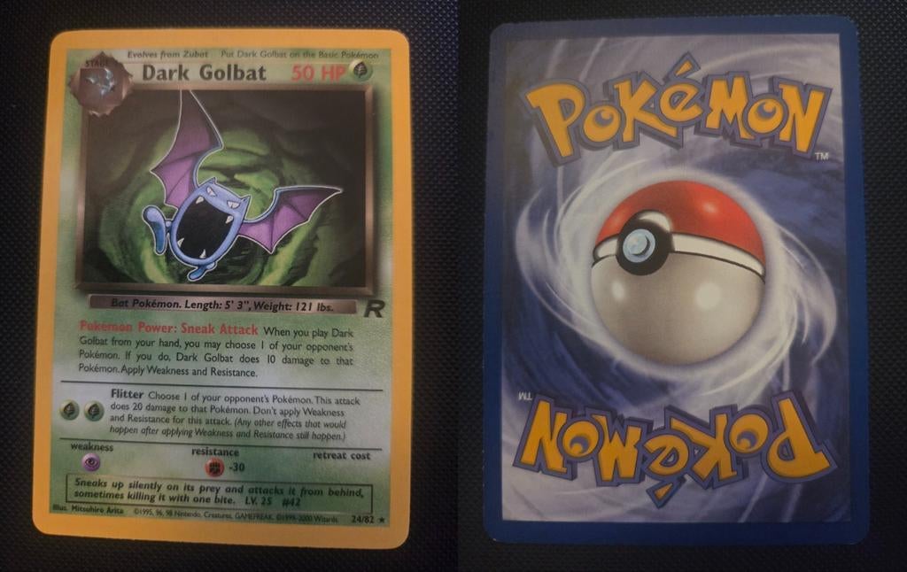 Dark Golbat/Machamp/Slowbro Team Rocket, Ophalen of Verzenden, Zo goed als nieuw, Meerdere kaarten
