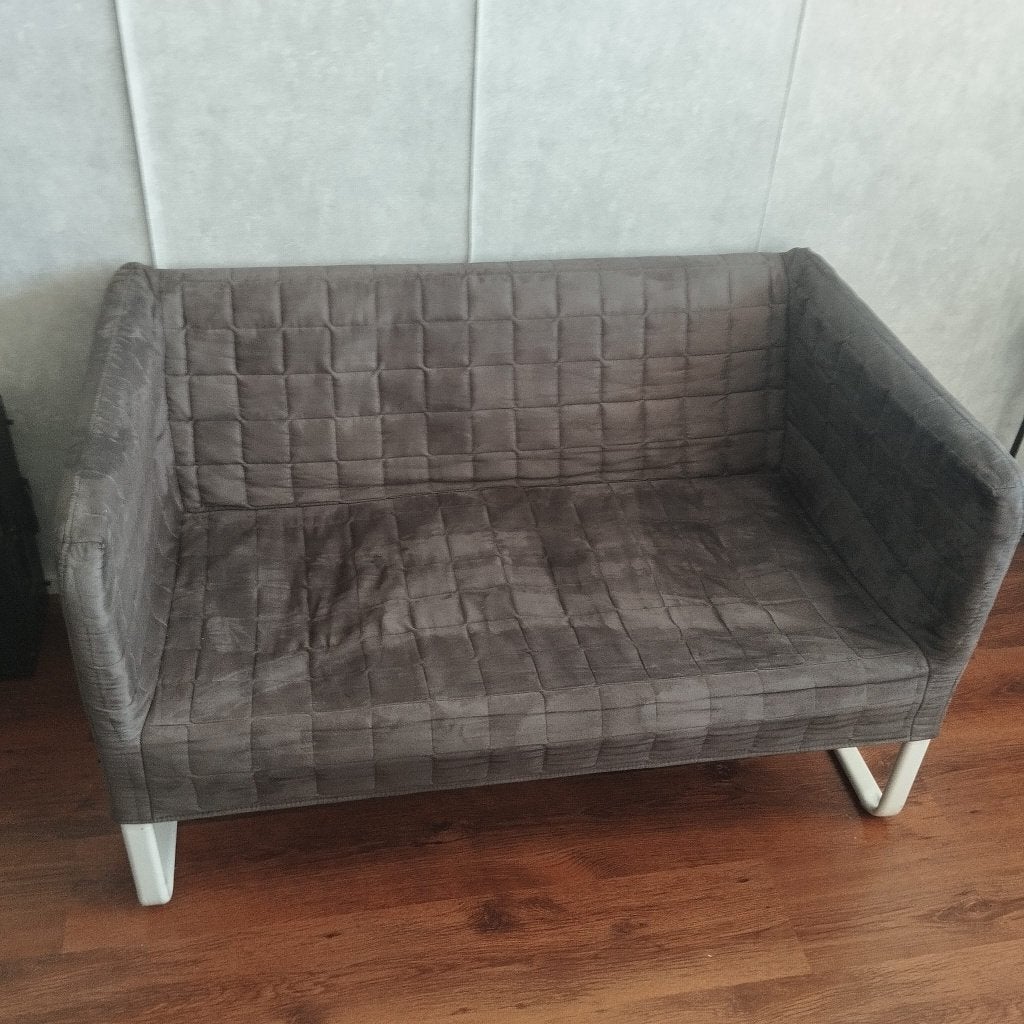 Ikea KNOPPARP bank donkergrijs, Ophalen, Scandinavisch design, Eenpersoons, 75 tot 100 cm