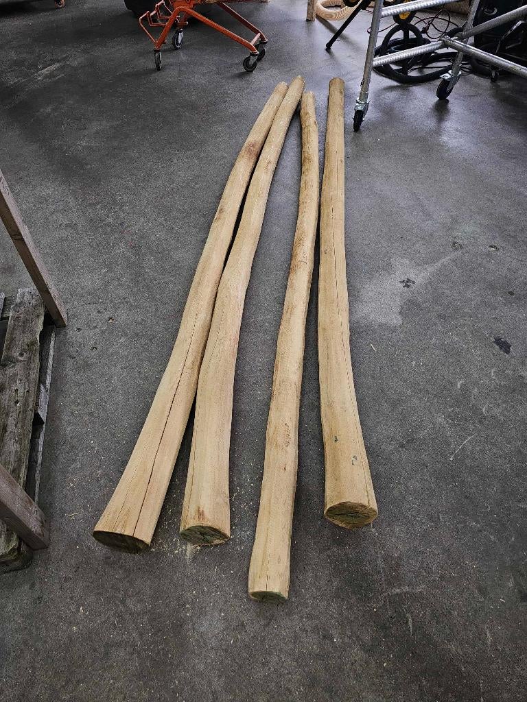 Robinia palen geschaafd div. lengtes, Ophalen, Nieuw, 250 cm of meer, Palen