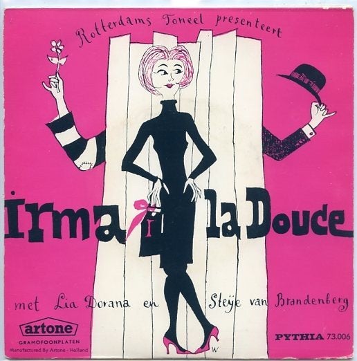 Single- Rotterdams Toneel presenteert- Irma la Douce - 1962, Gebruikt, 7 inch, Ophalen of Verzenden, Levenslied of Smartlap