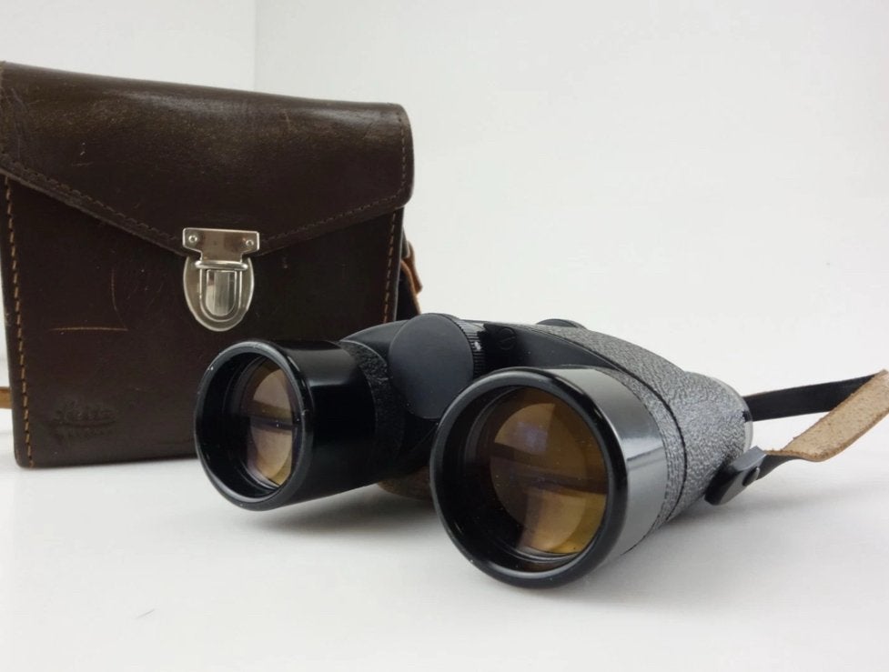 Leitz Leica Trinovid 8x32 – 150m/1000m – originele leren tas, Gebruikt, Dakkant (recht), Ophalen of Verzenden, 8 tot 12x