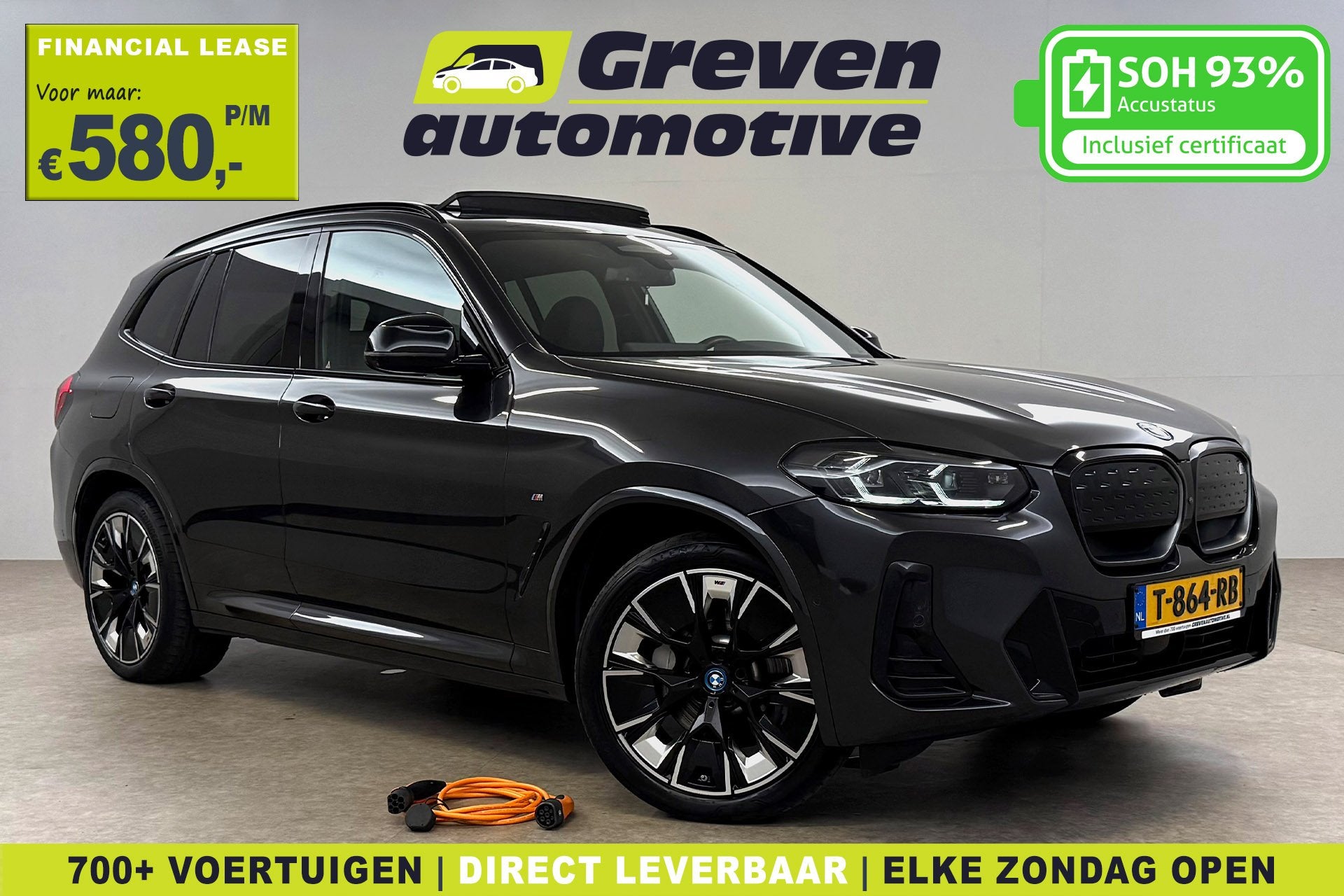 BMW iX3 High Executive 80 kWh M-Sport | Snelladen | SOH 93%, Automaat, Achterwielaandrijving, Gebruikt, 750 kg