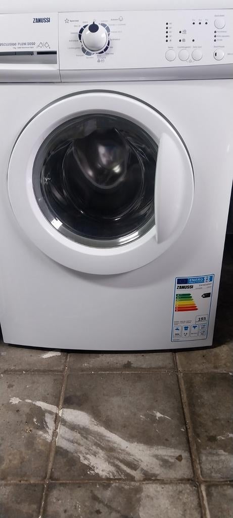 Zanussi Voorlader Wasmachine 7kg 1600 toeren, 6 tot 8 kg, Gebruikt, Energieklasse A of zuiniger, Ophalen of Verzenden
