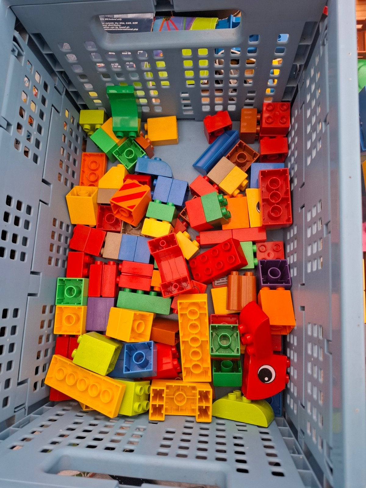 Grote partij Duplo blokken, Ophalen