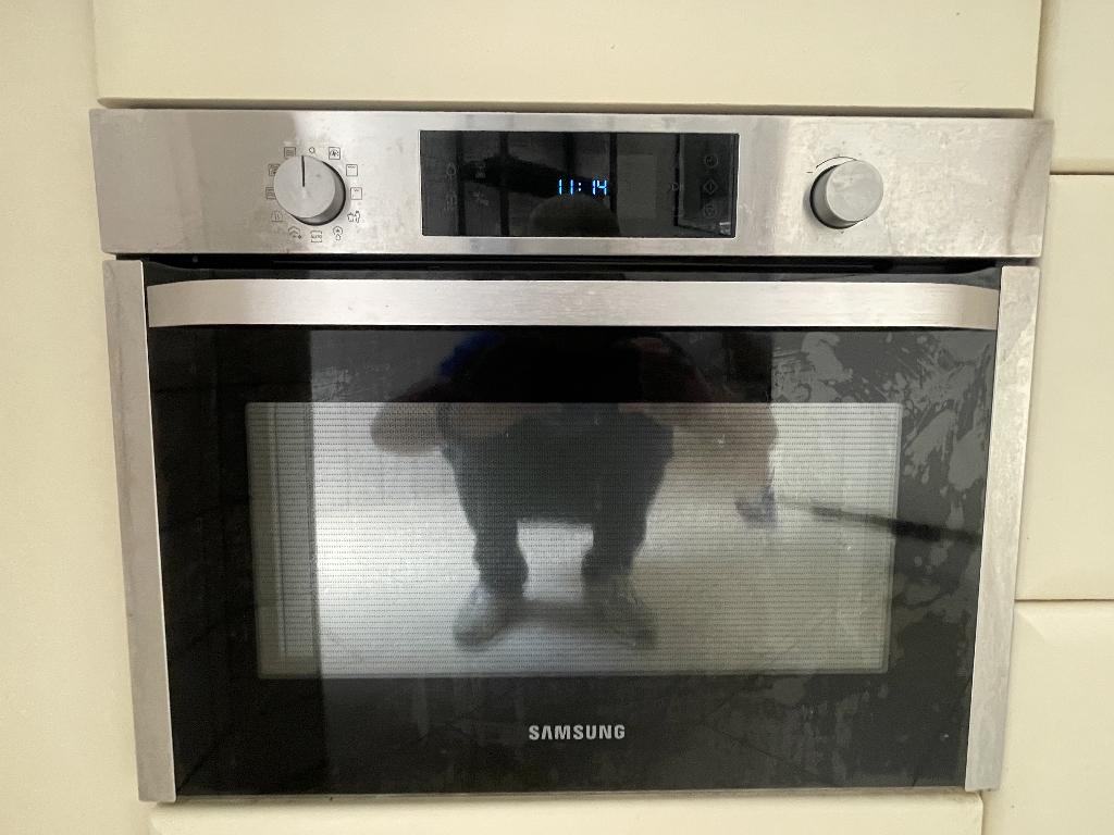 Samsung NQ50J3530BS Inbouw combi oven / magnetron, Zo goed als nieuw, Oven met grill, Inbouw, 45 tot 60 cm